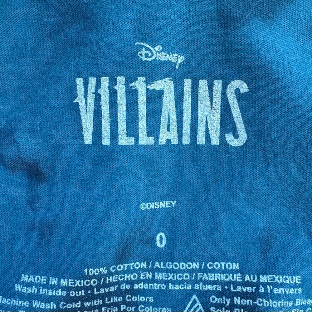 Hot Topic Disney‎ Villains Tie Dye Tank Top Womens 0 XL Theme Park Vacation NWT - Picture 4 of 8